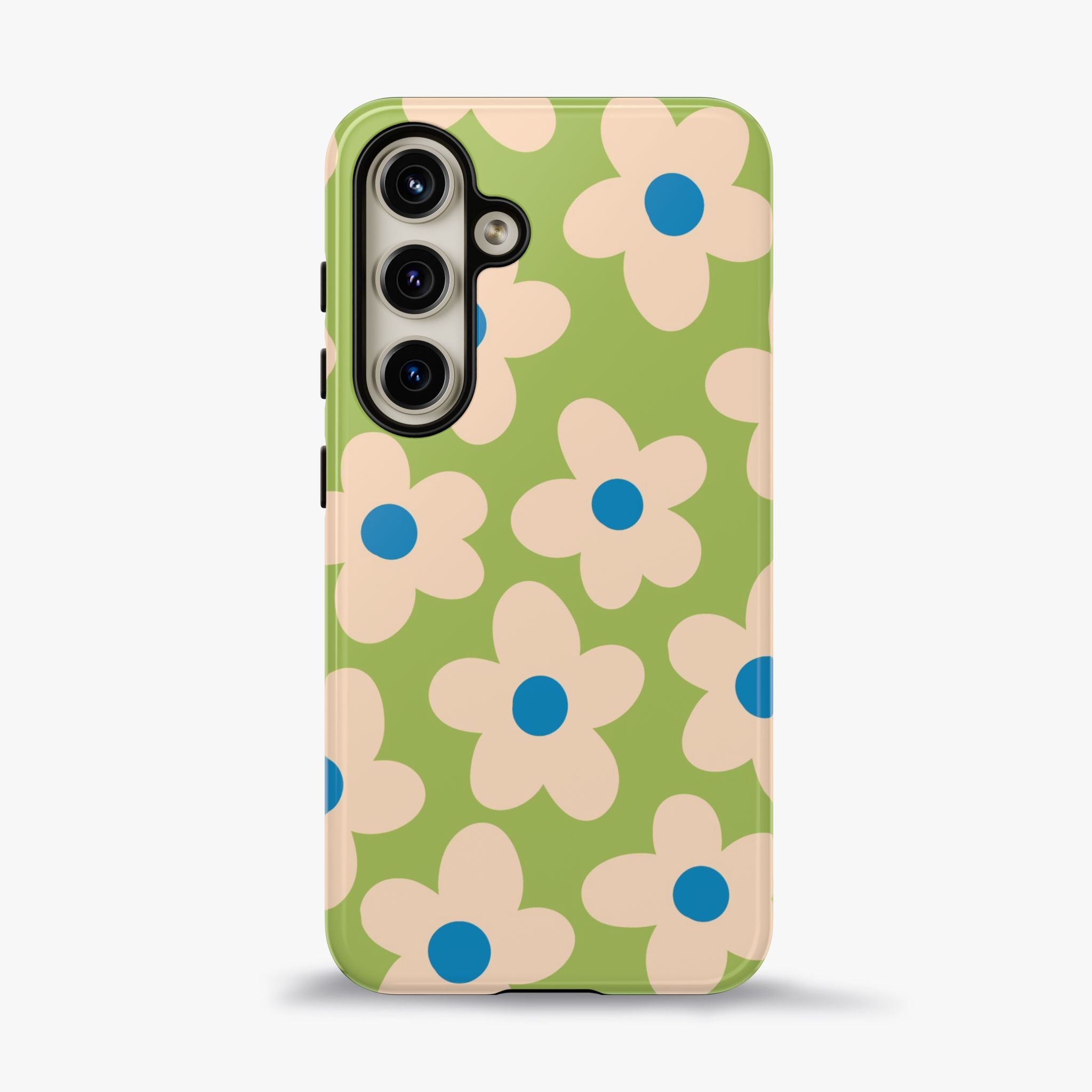 Cute Pastel Floral Phone Case in Sage Green