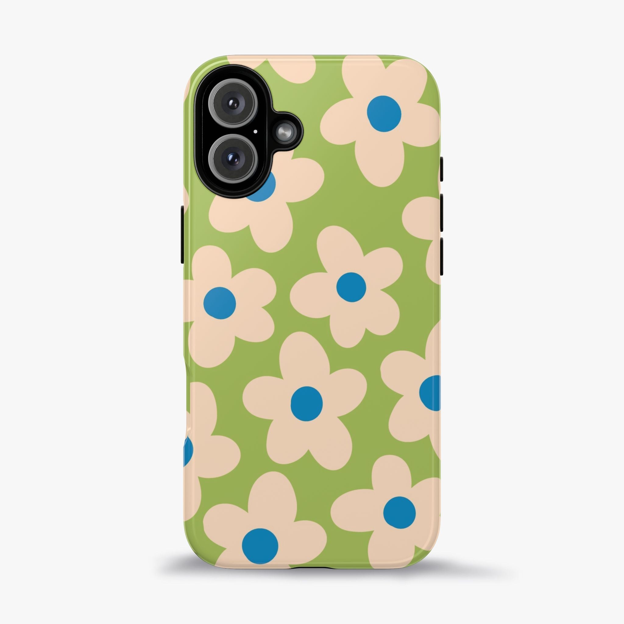 Cute Pastel Floral Phone Case in Sage Green
