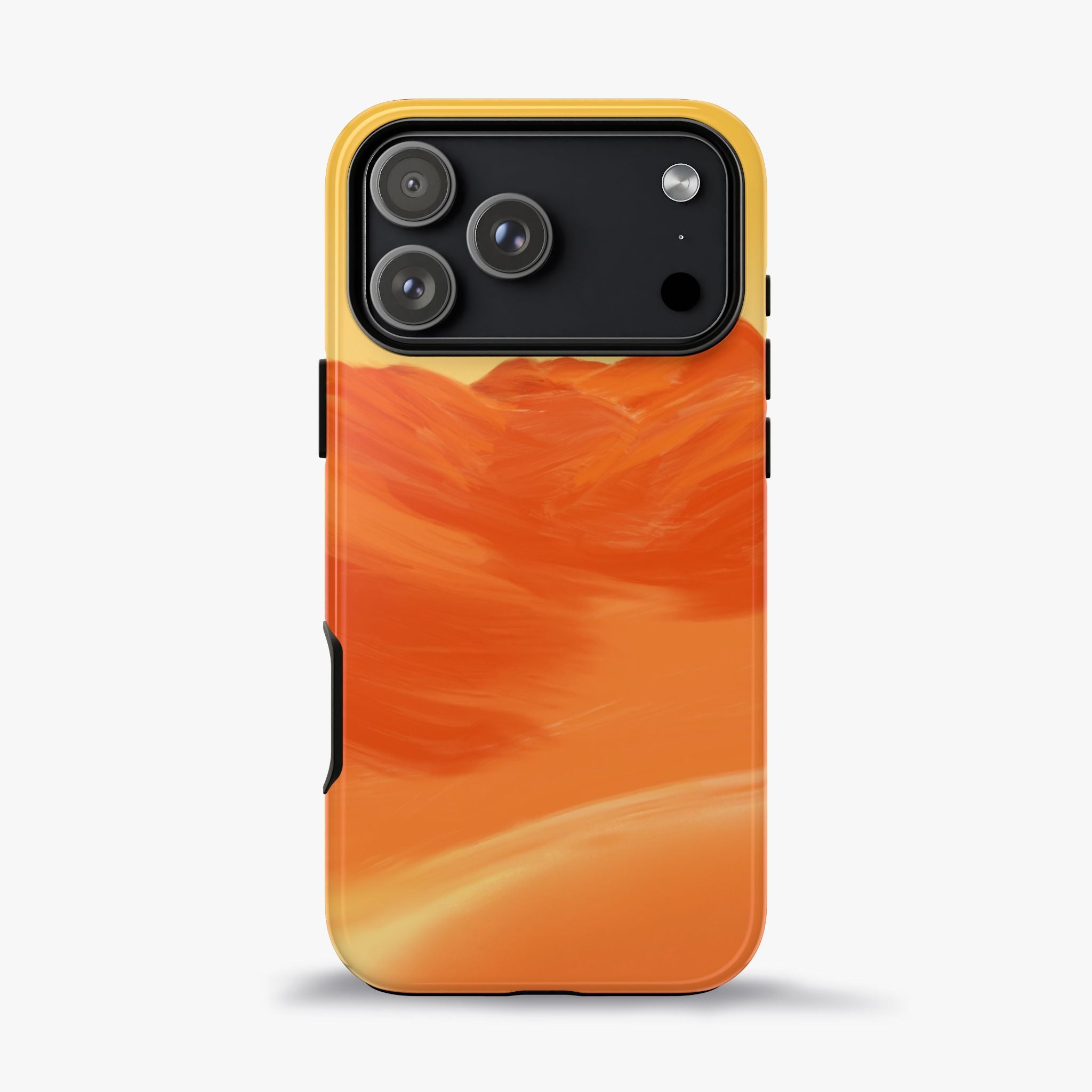 Orange Mountain Illustration Phone Case