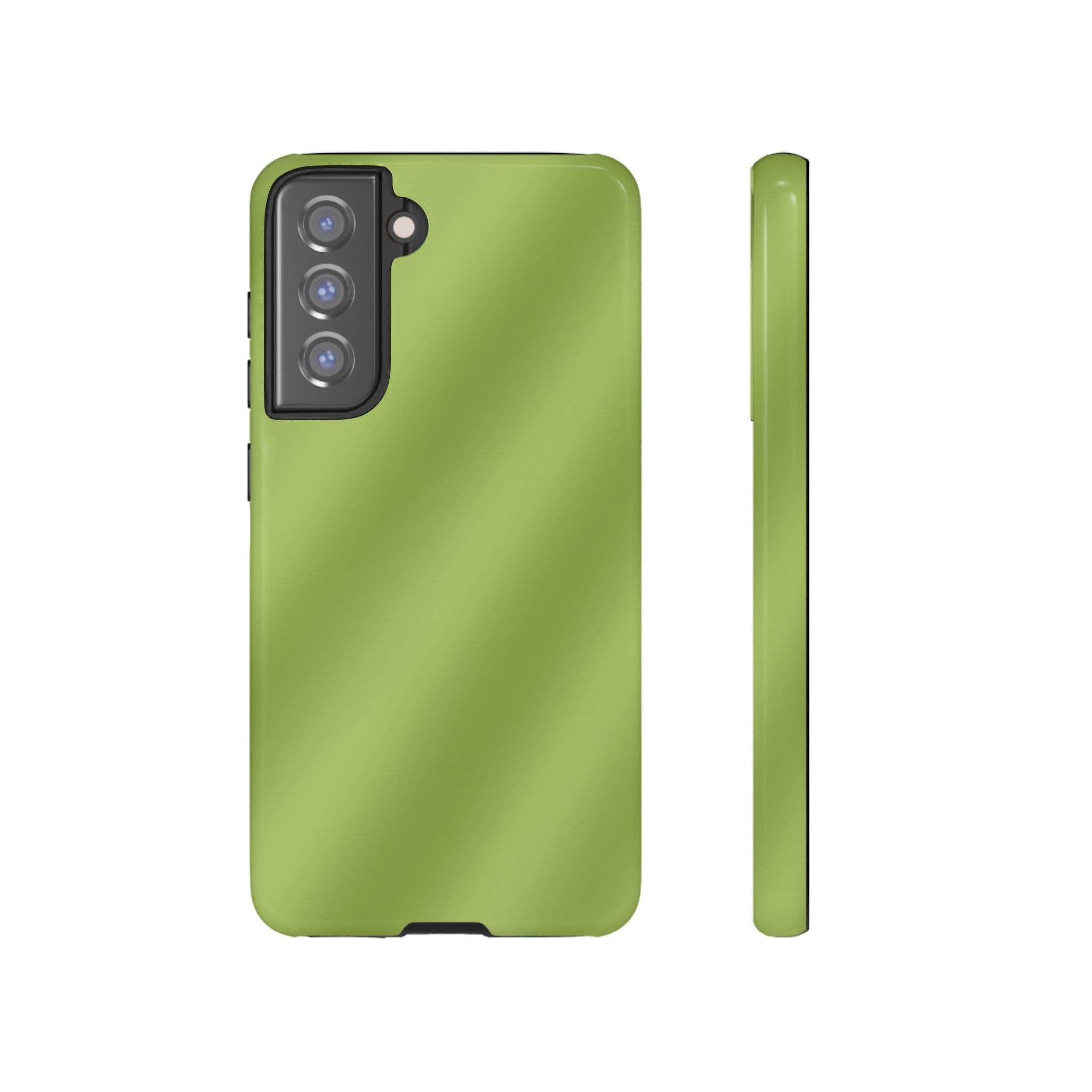 Green Tea Diagonal Ombre Stripes Phone Case