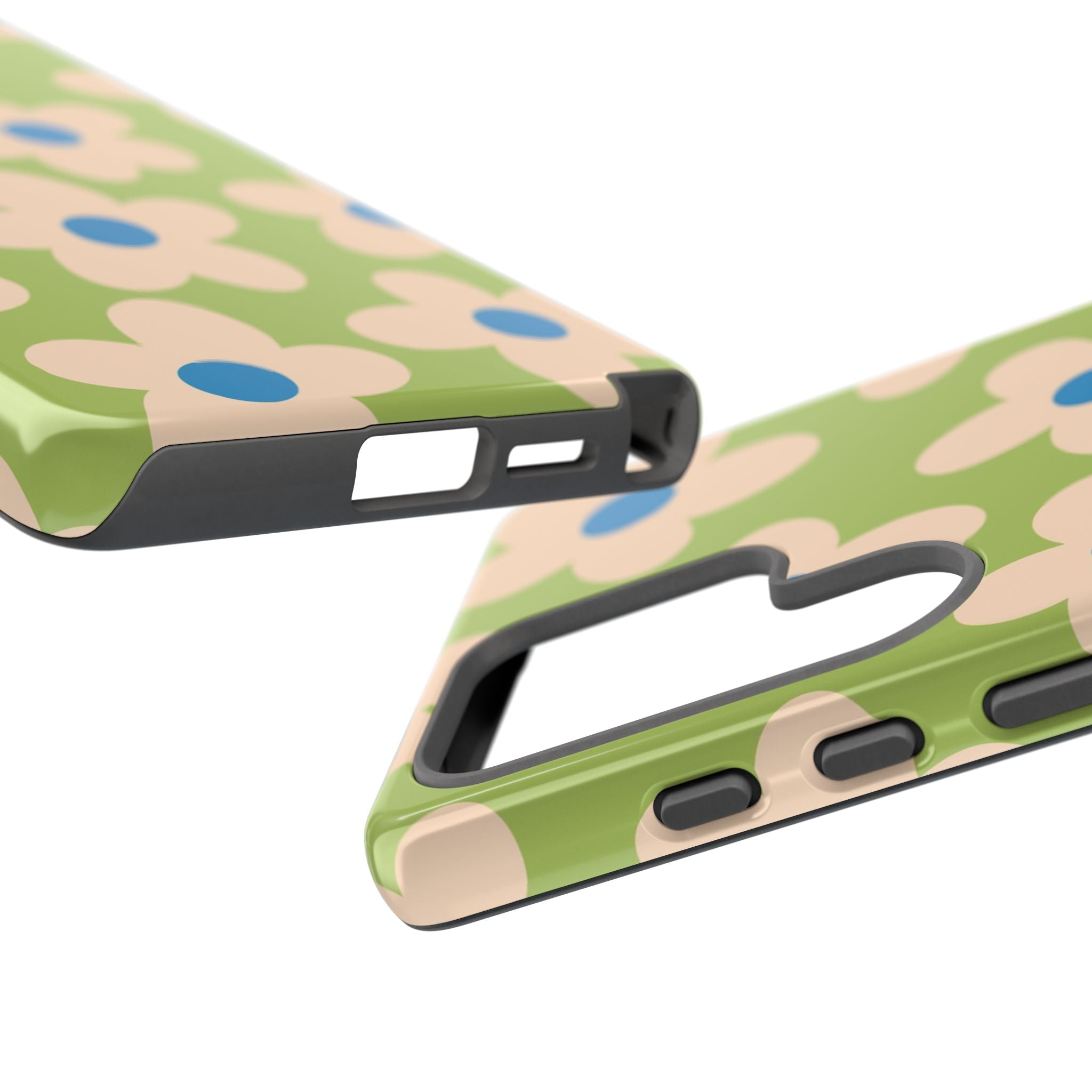 Cute Pastel Floral Phone Case in Sage Green