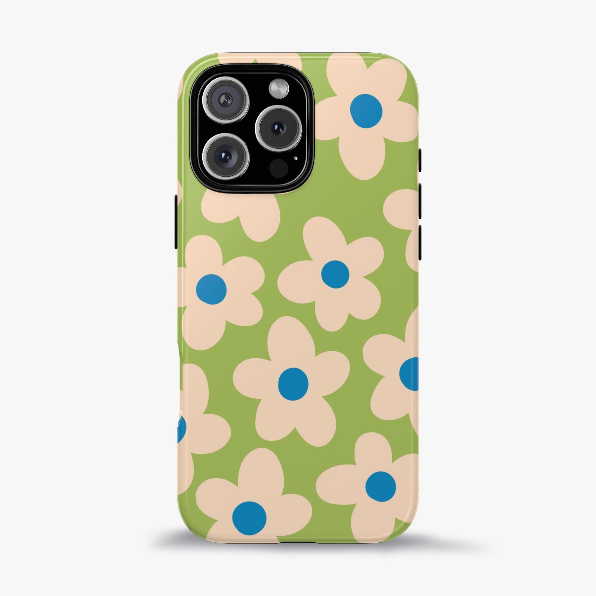 Cute Pastel Floral Phone Case in Sage Green