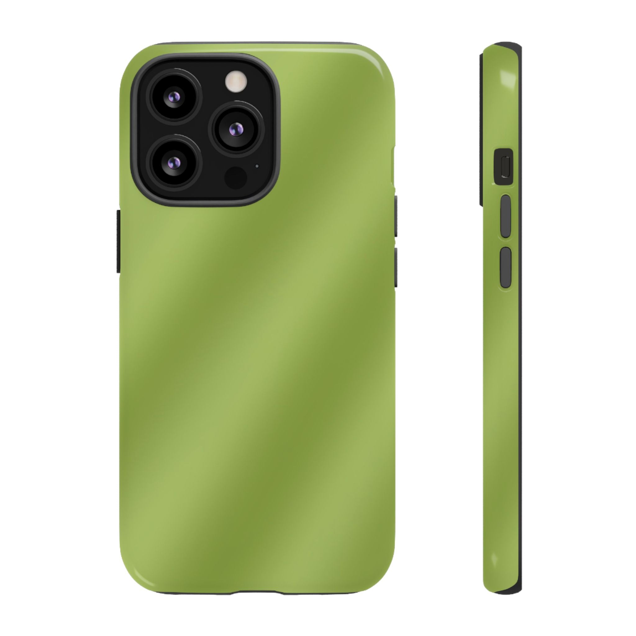 Green Tea Diagonal Ombre Stripes Phone Case