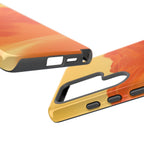 Orange Mountain Illustration Phone Case