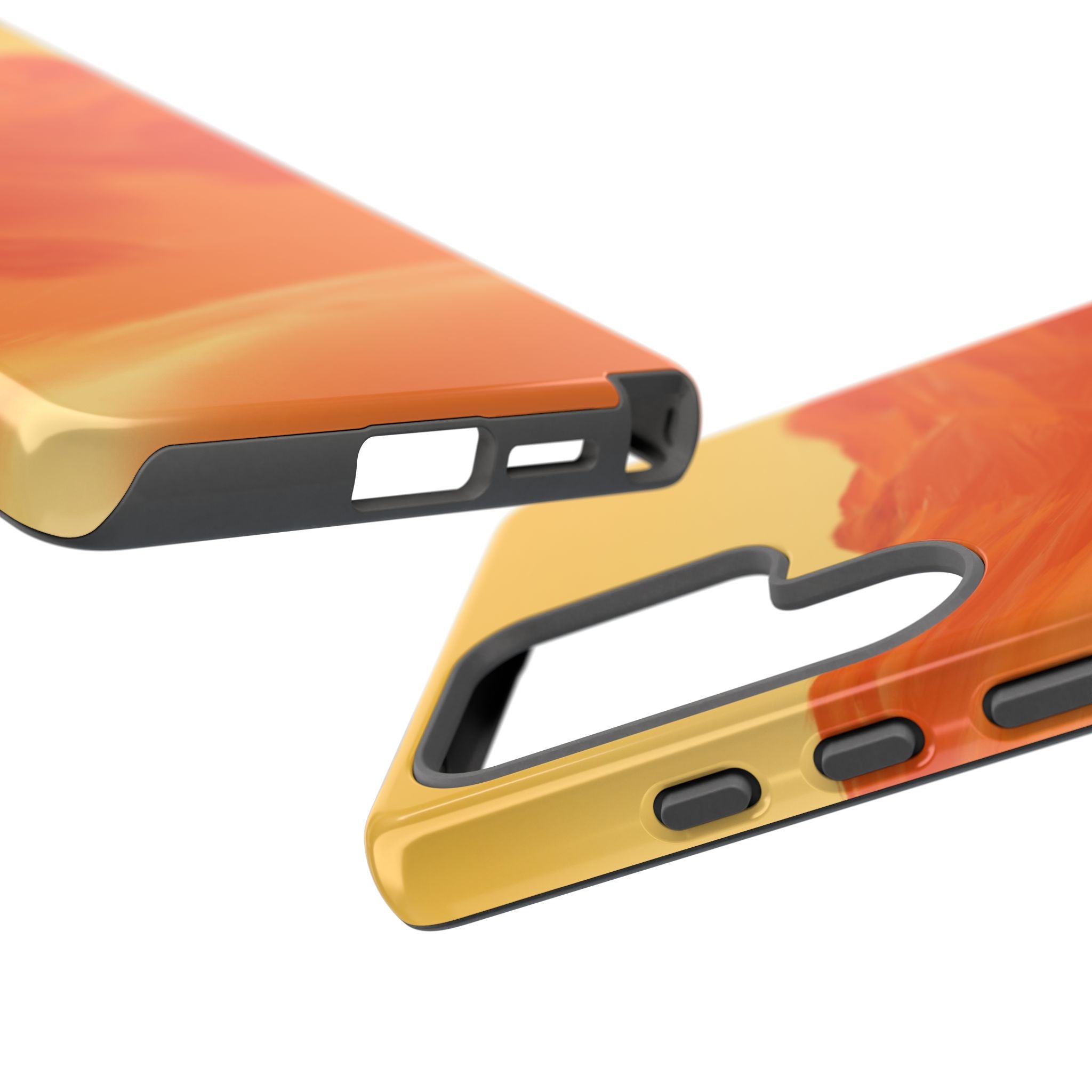 Orange Mountain Illustration Phone Case