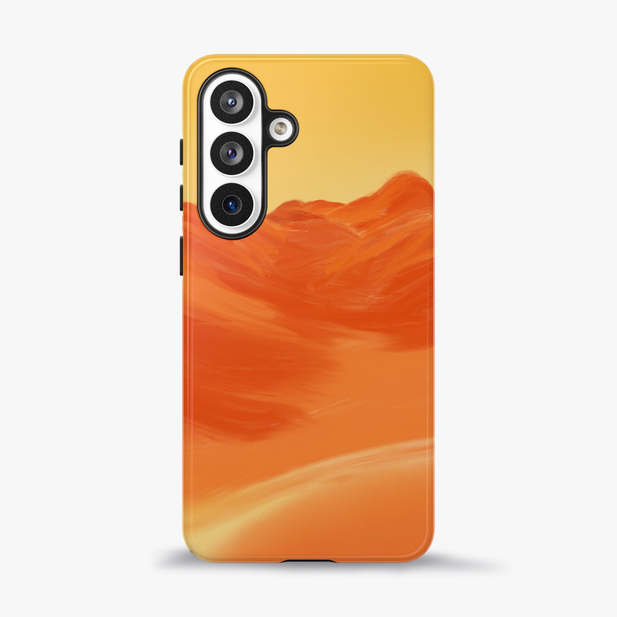 Orange Mountain Illustration Phone Case
