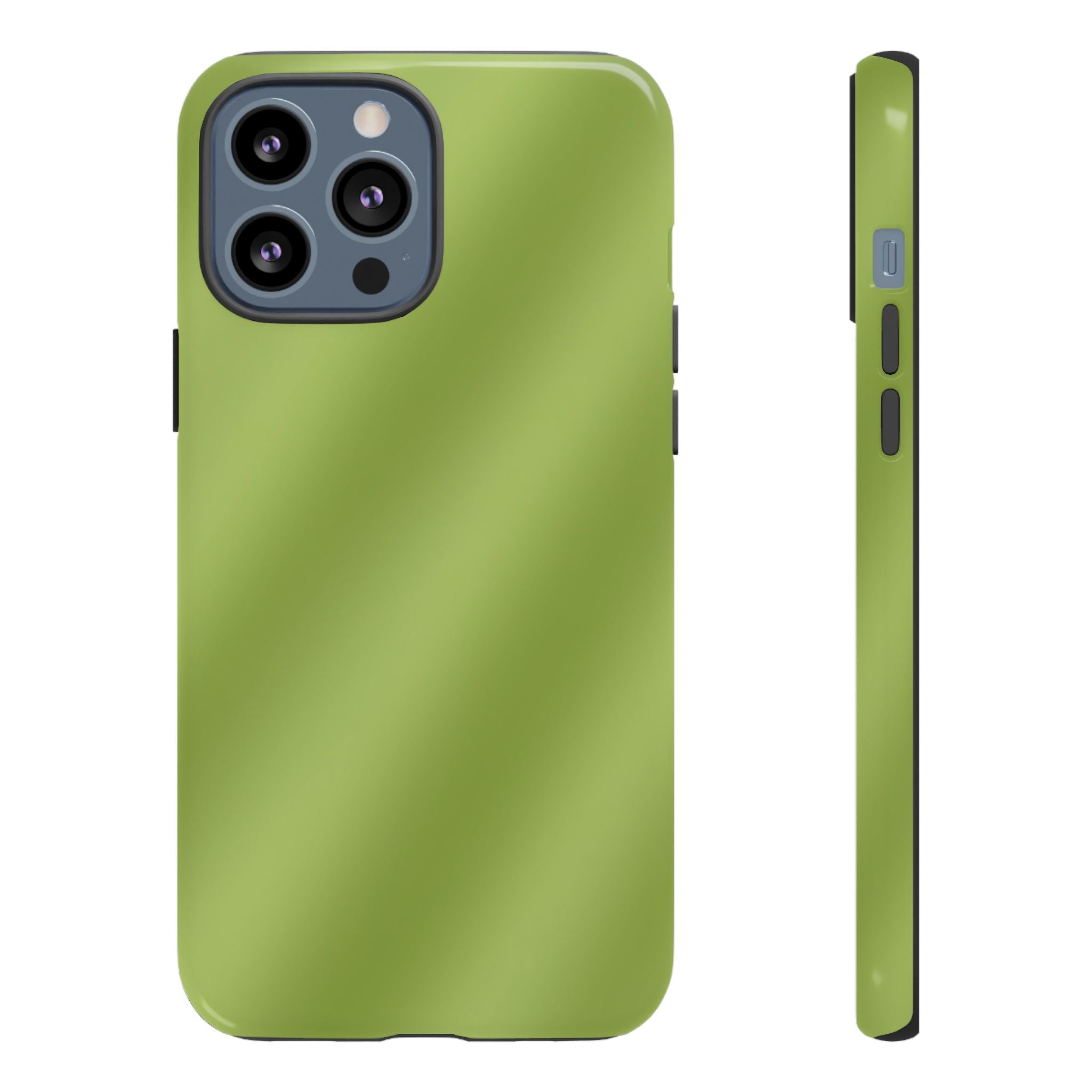 Green Tea Diagonal Ombre Stripes Phone Case