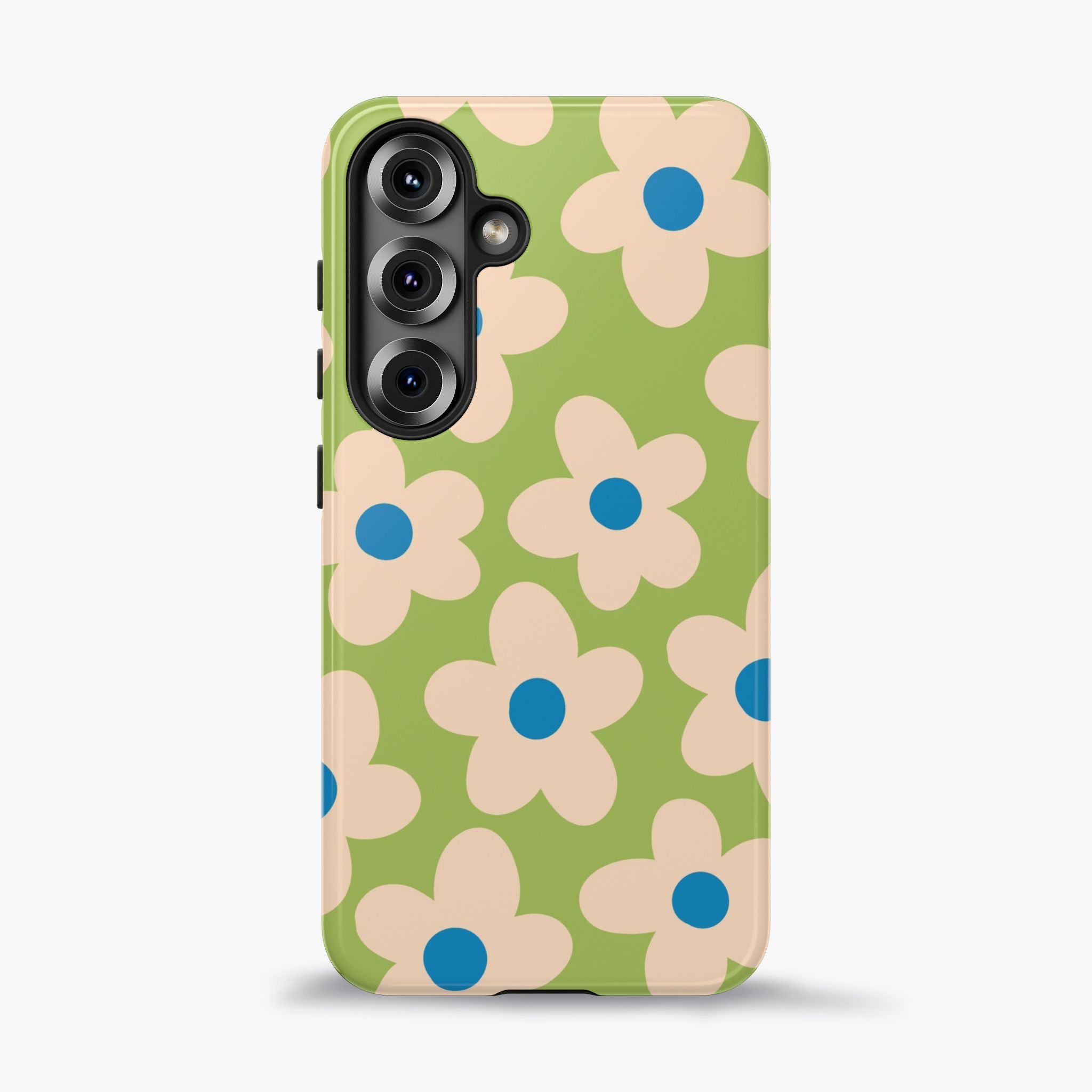 Cute Pastel Floral Phone Case in Sage Green