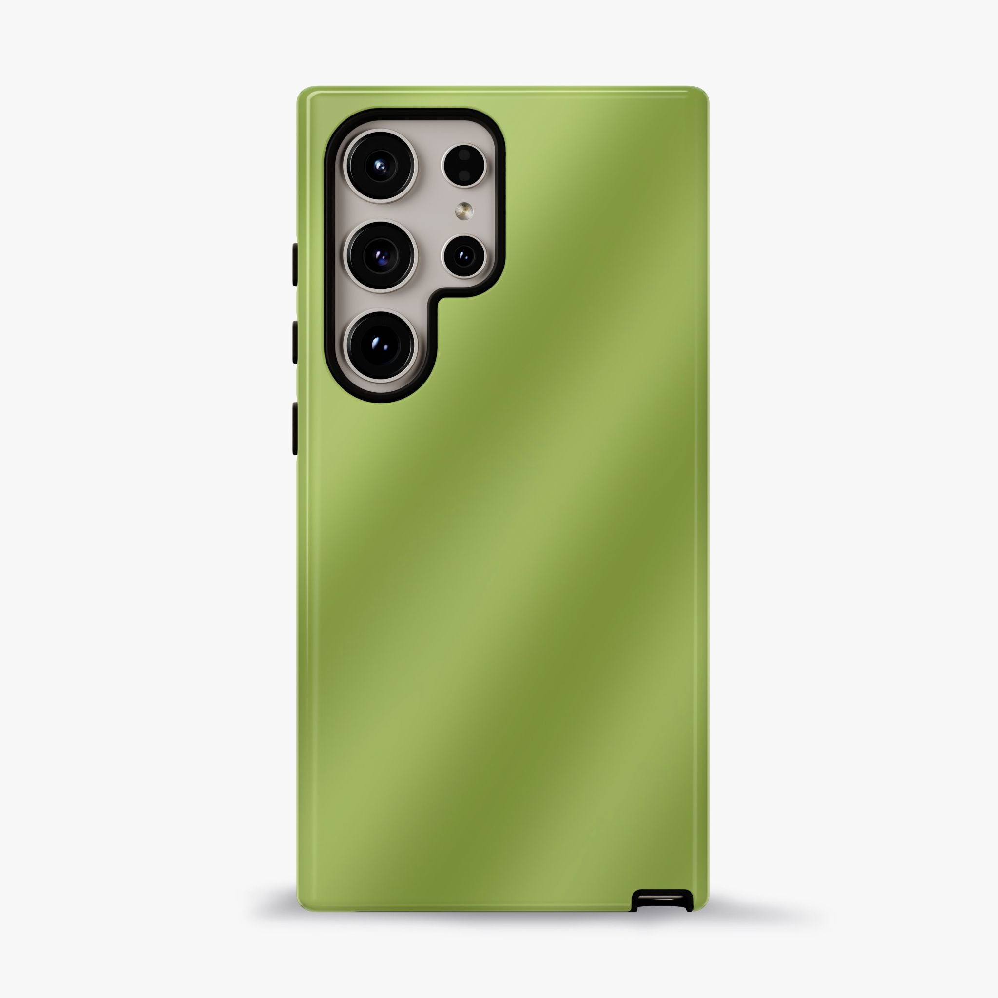 Green Tea Diagonal Ombre Stripes Phone Case