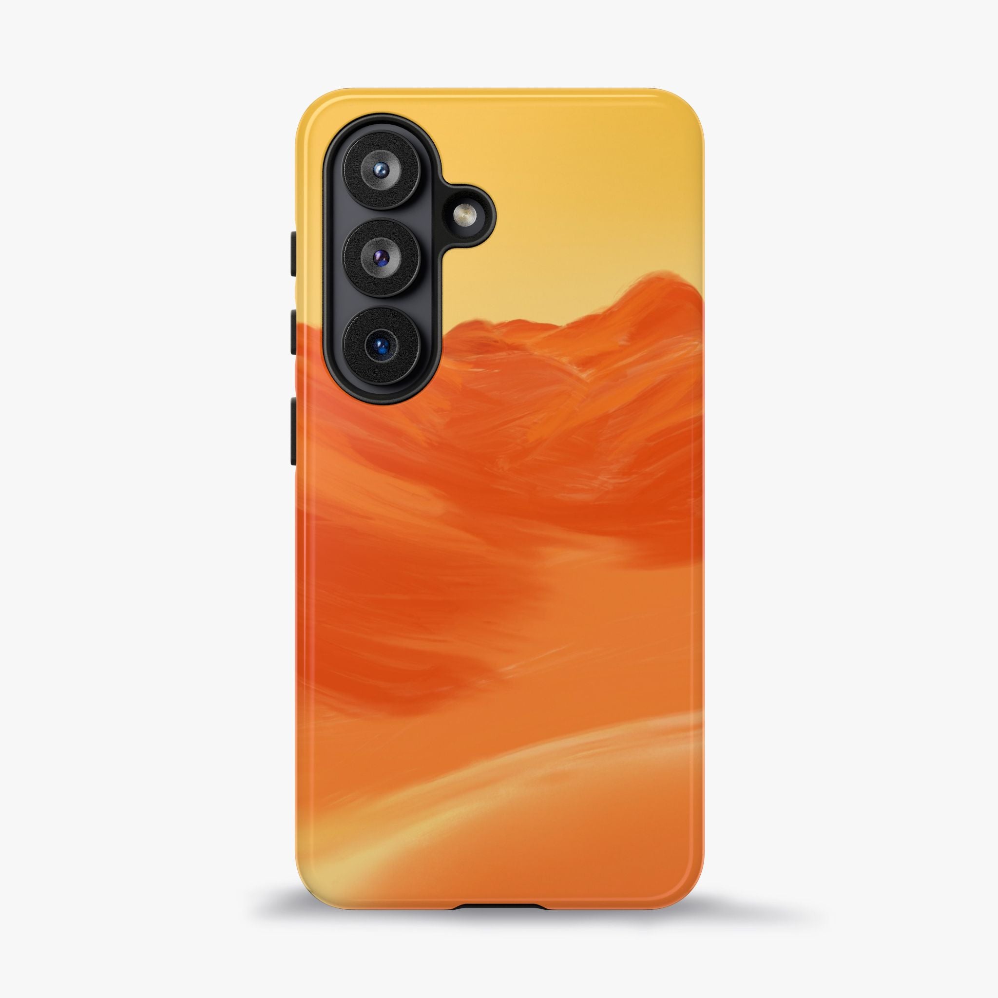 Orange Mountain Illustration Phone Case