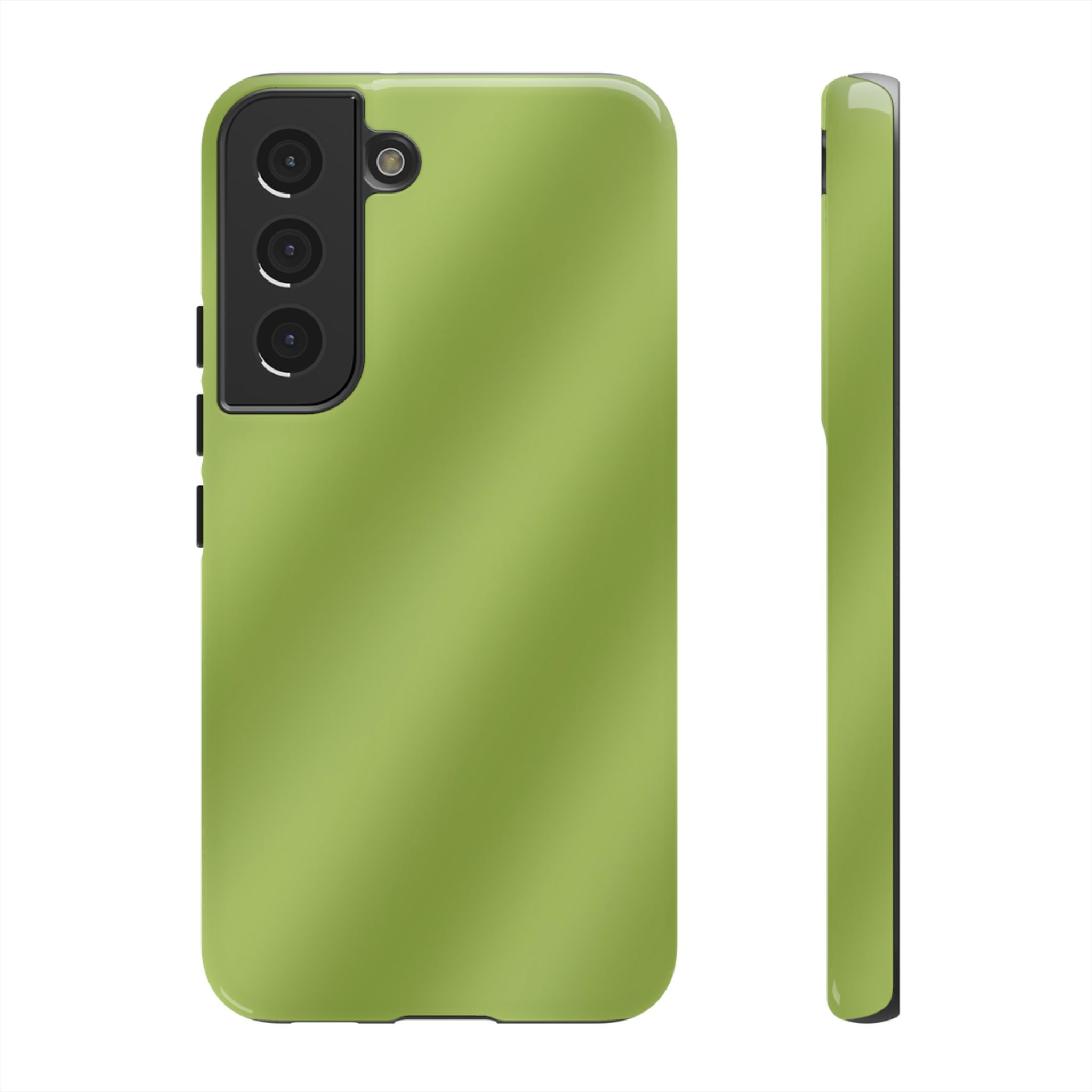 Green Tea Diagonal Ombre Stripes Phone Case