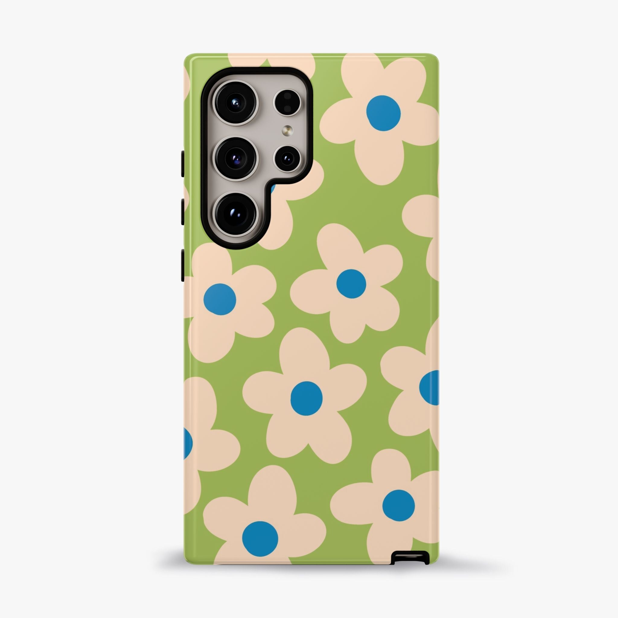Cute Pastel Floral Phone Case in Sage Green