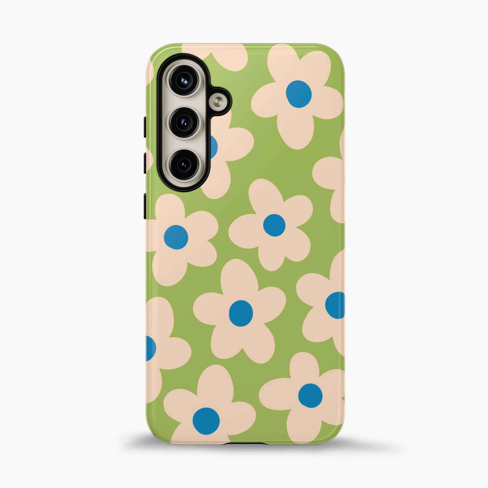 Cute Pastel Floral Phone Case in Sage Green