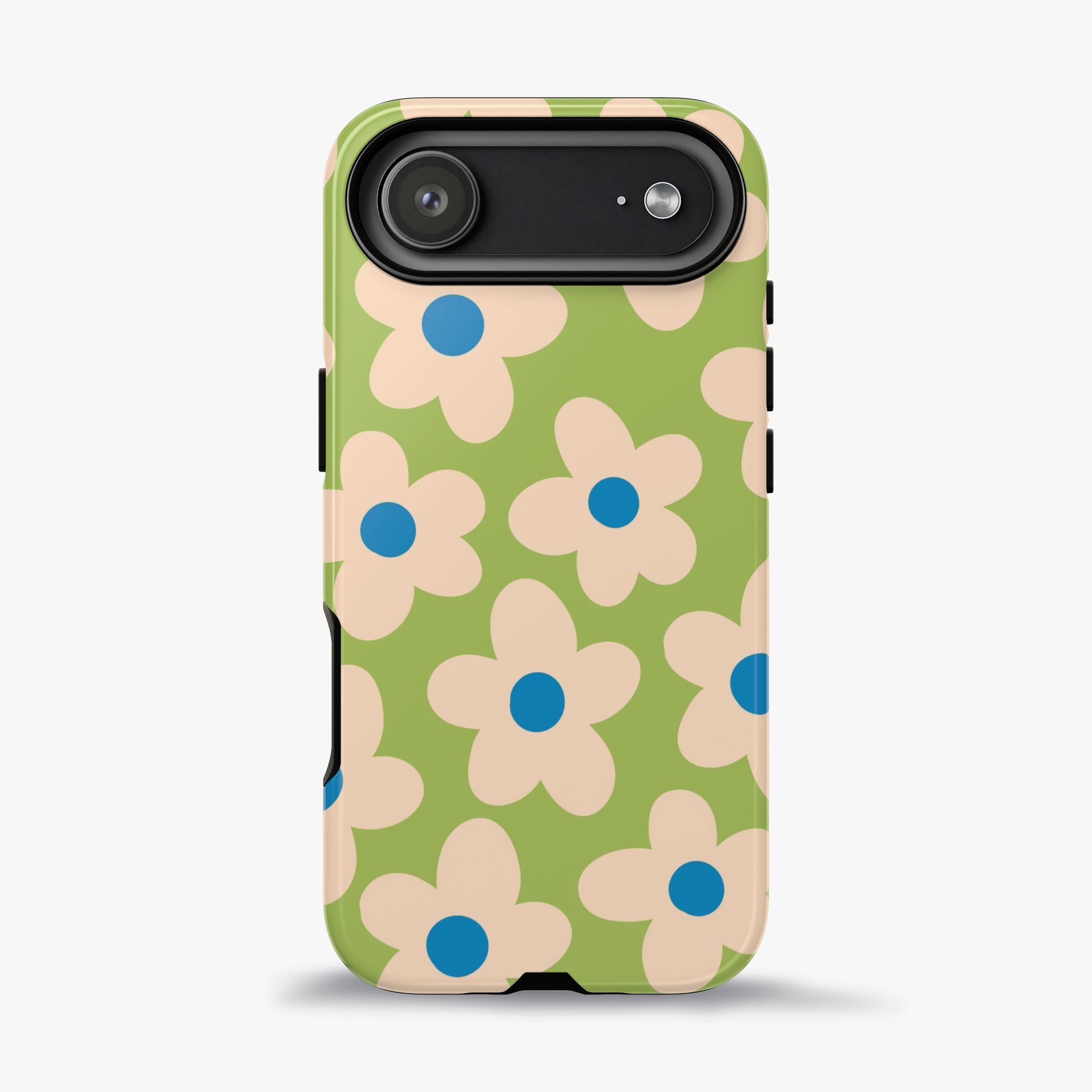 Cute Pastel Floral Phone Case in Sage Green