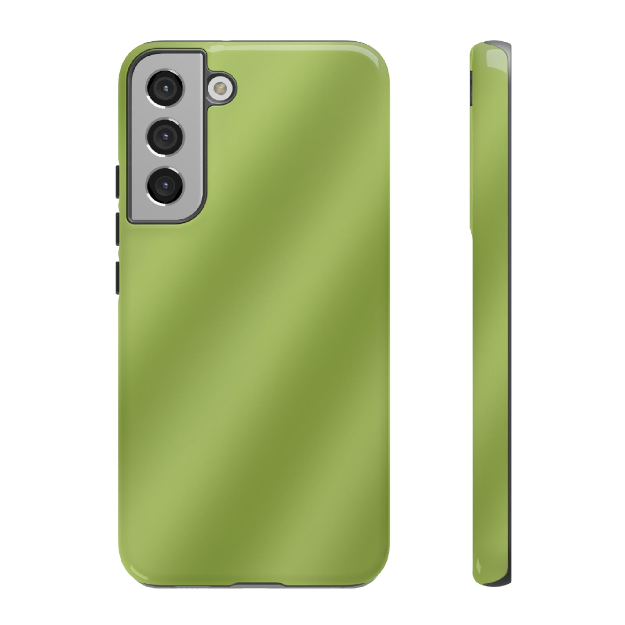 Green Tea Diagonal Ombre Stripes Phone Case