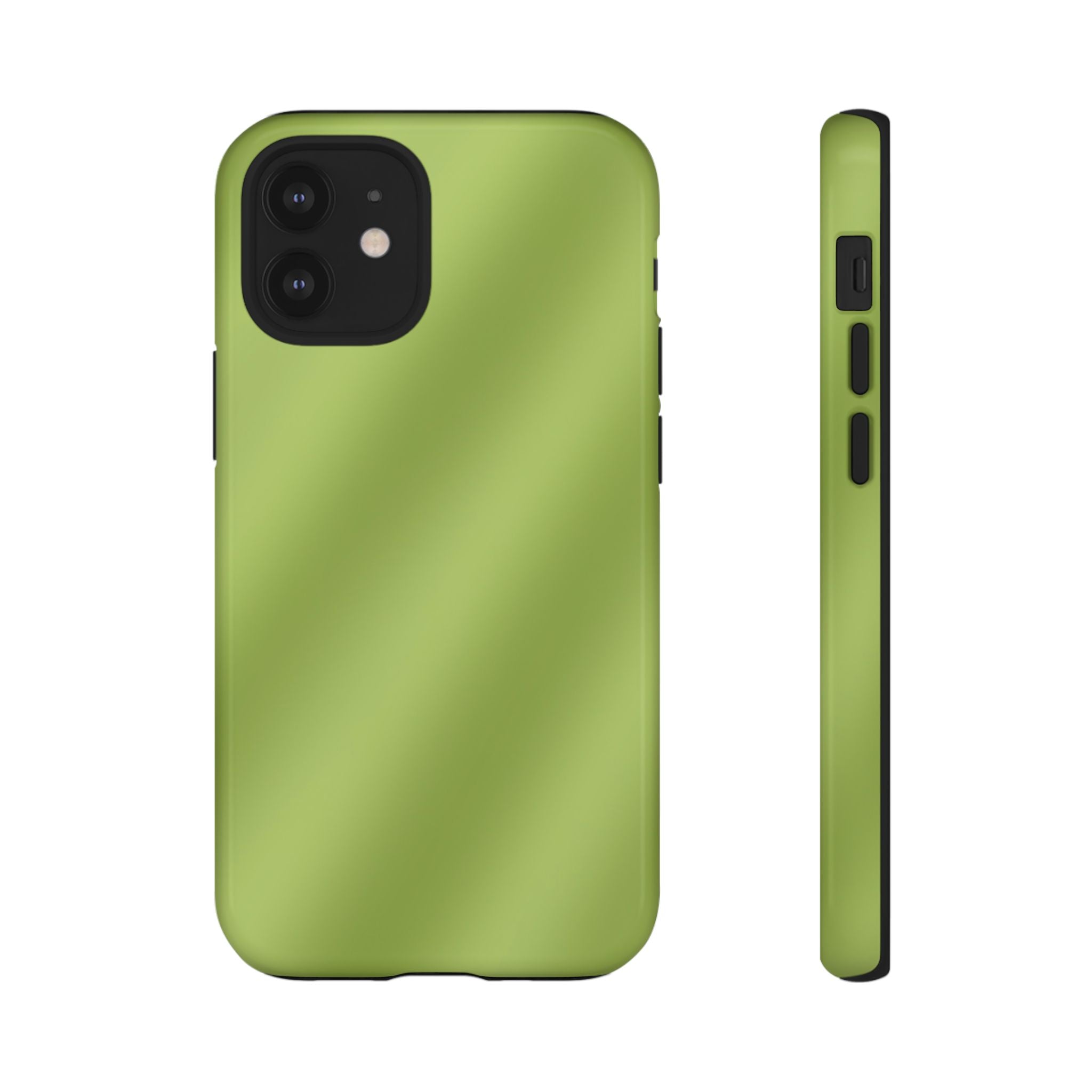 Green Tea Diagonal Ombre Stripes Phone Case