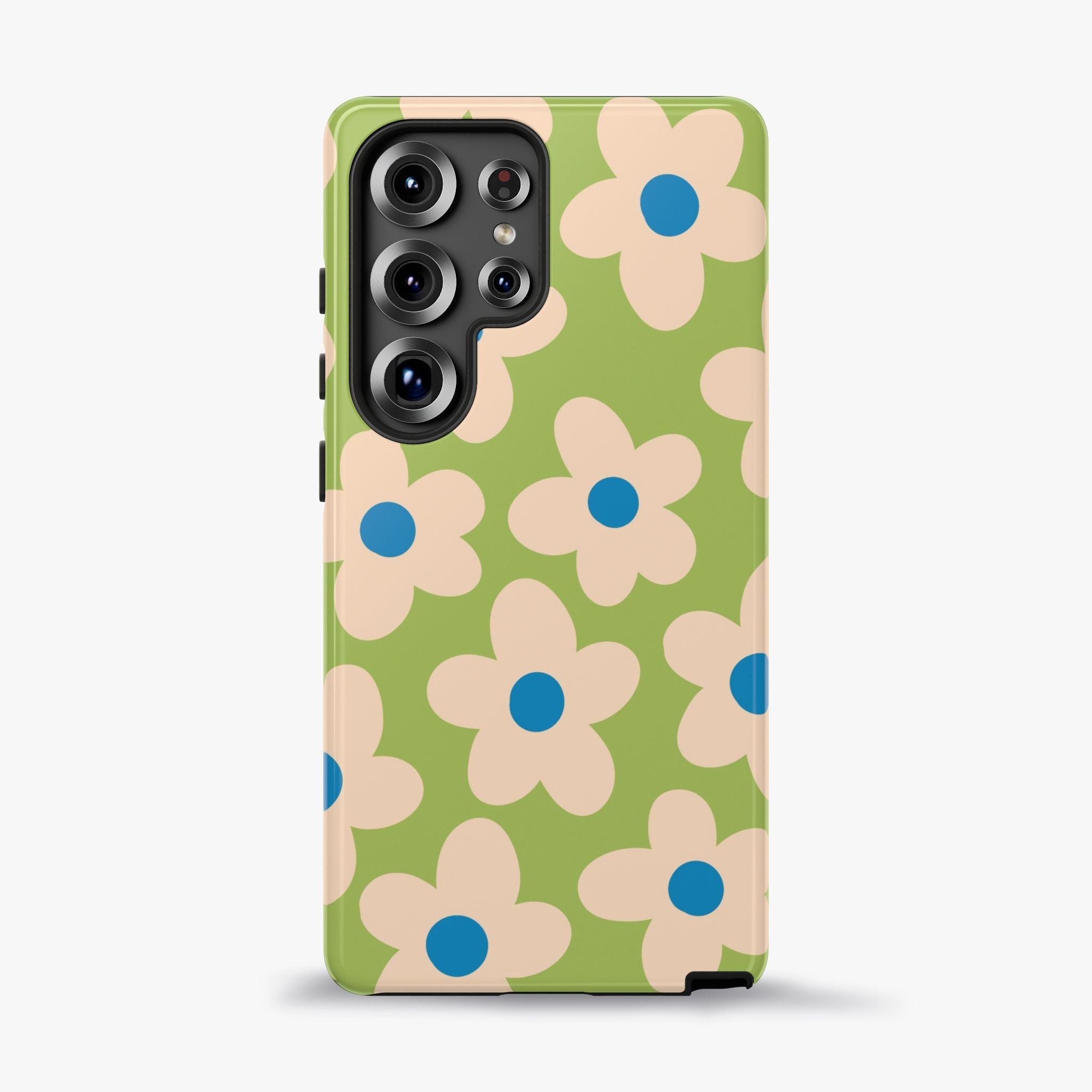 Cute Pastel Floral Phone Case in Sage Green