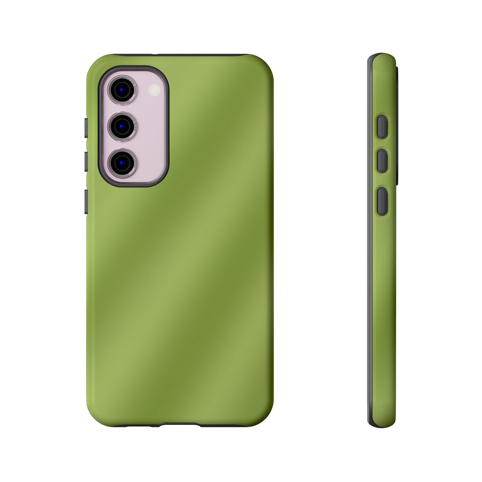 Green Tea Diagonal Ombre Stripes Phone Case