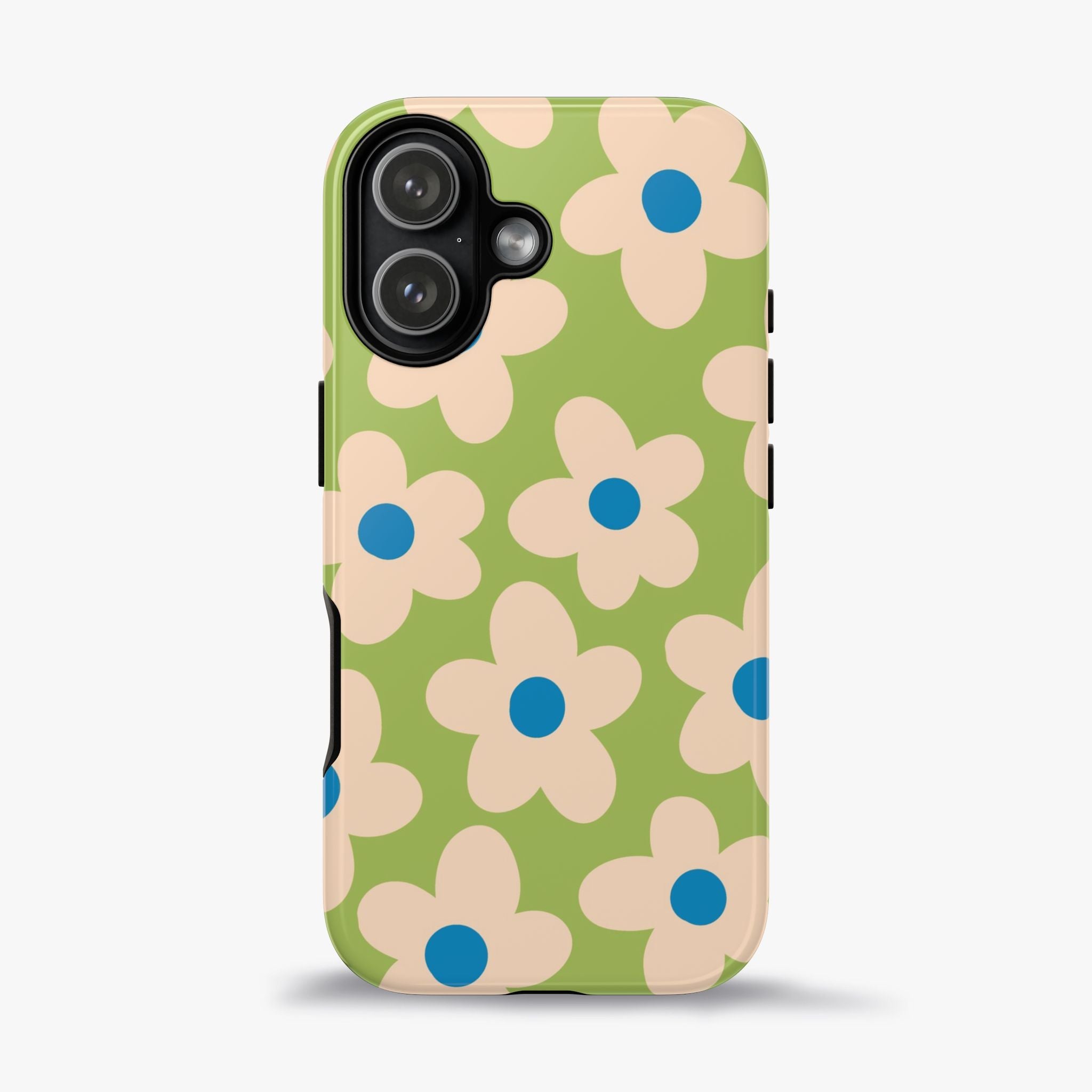 Cute Pastel Floral Phone Case in Sage Green