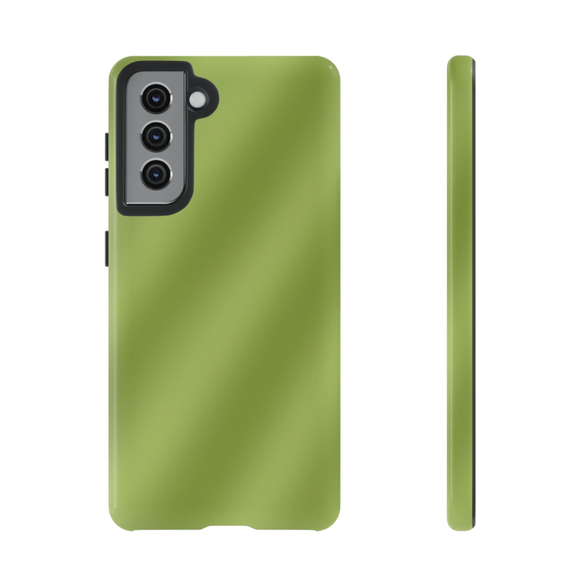 Green Tea Diagonal Ombre Stripes Phone Case