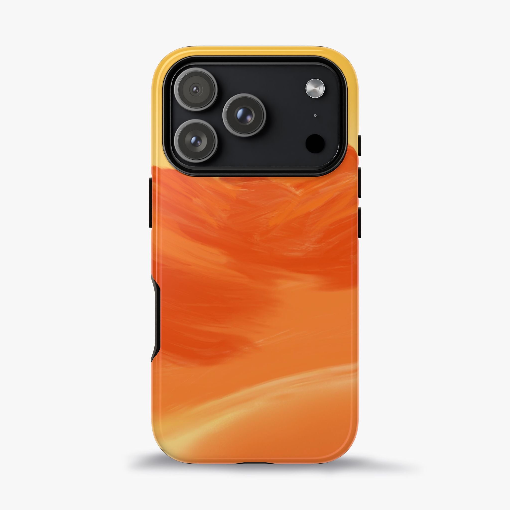 Orange Mountain Illustration Phone Case
