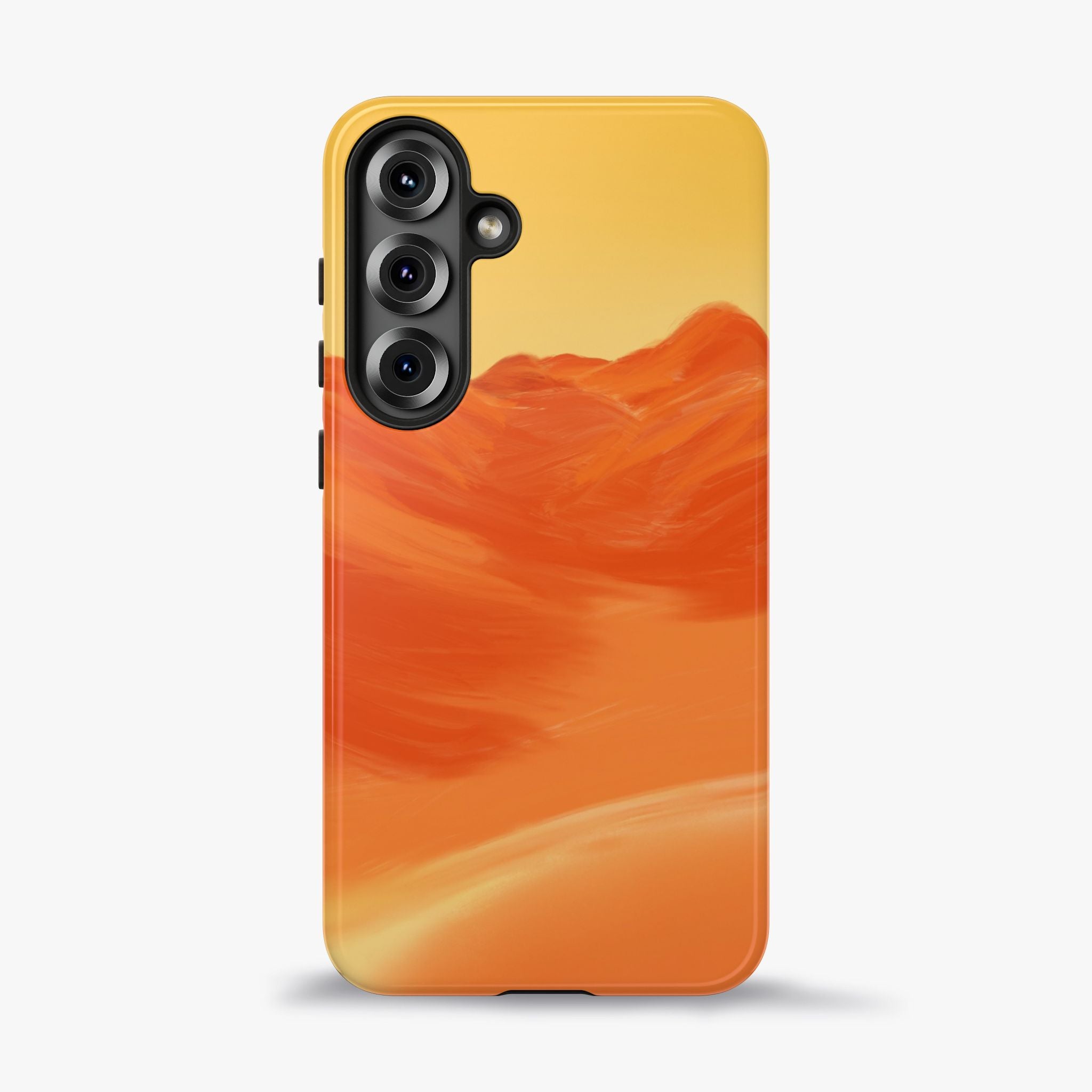 Orange Mountain Illustration Phone Case