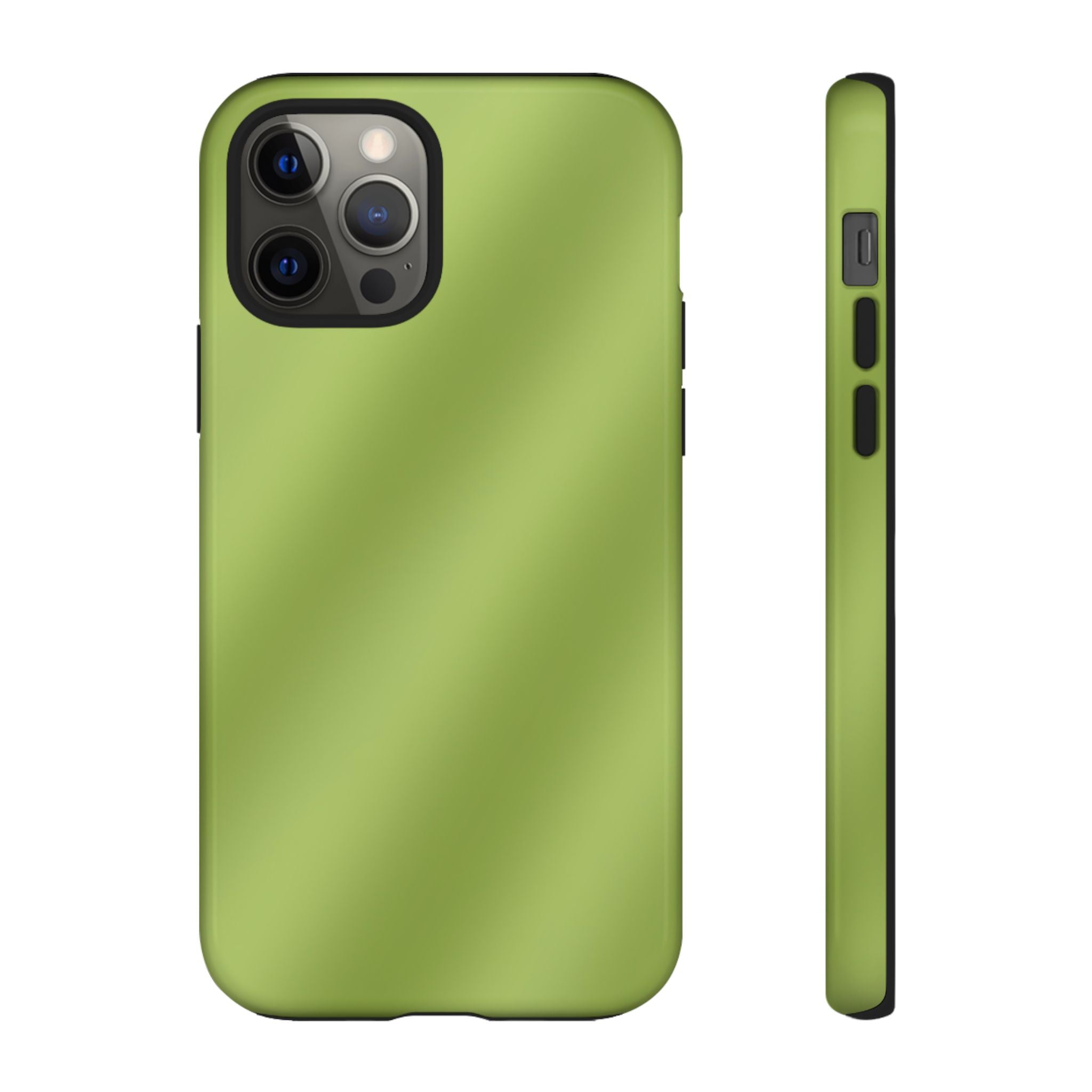 Green Tea Diagonal Ombre Stripes Phone Case