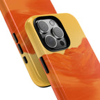 Orange Mountain Illustration Phone Case