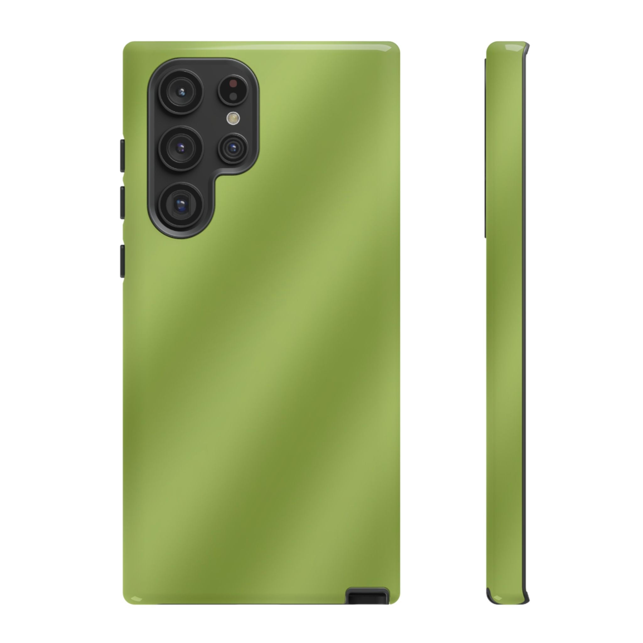 Green Tea Diagonal Ombre Stripes Phone Case