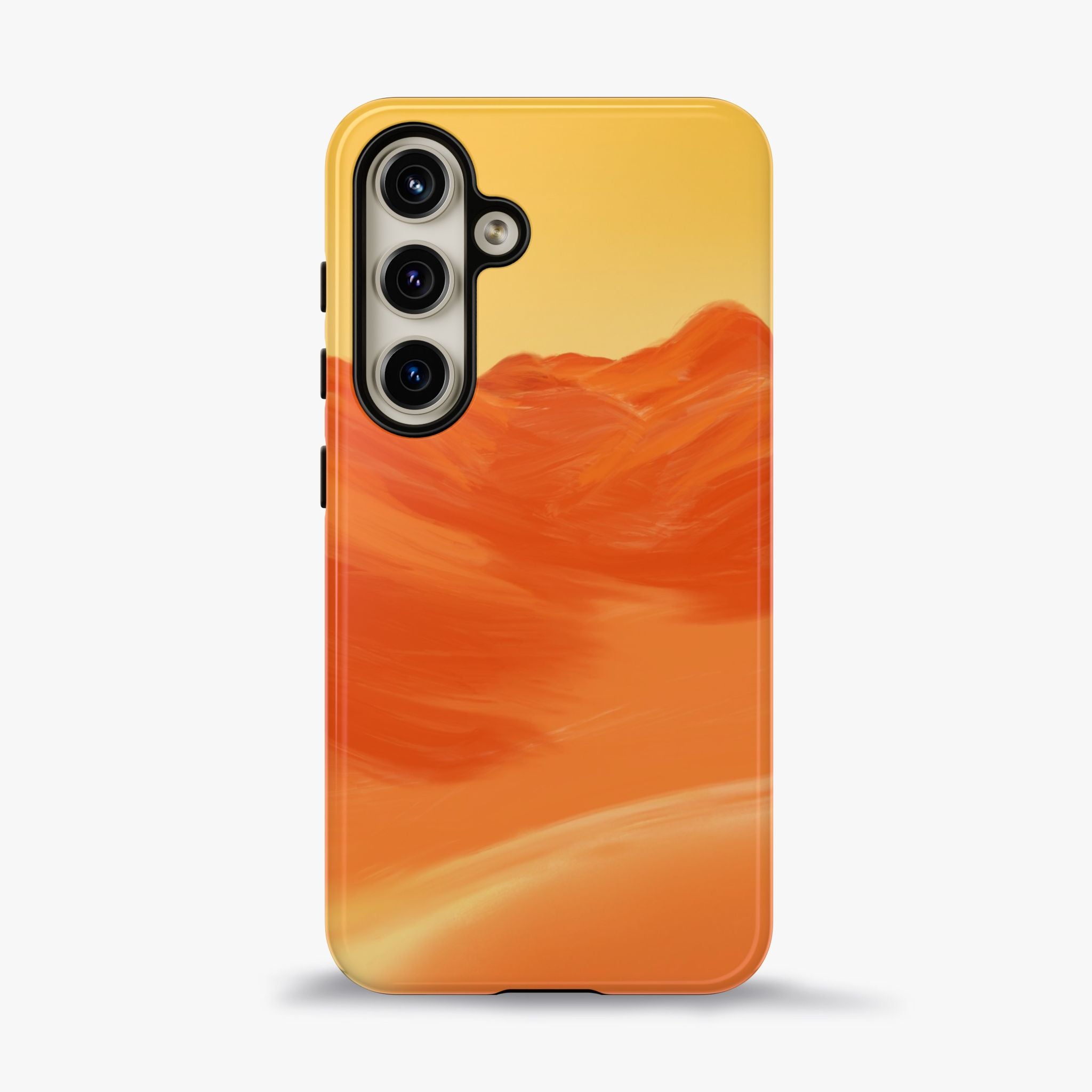 Orange Mountain Illustration Phone Case