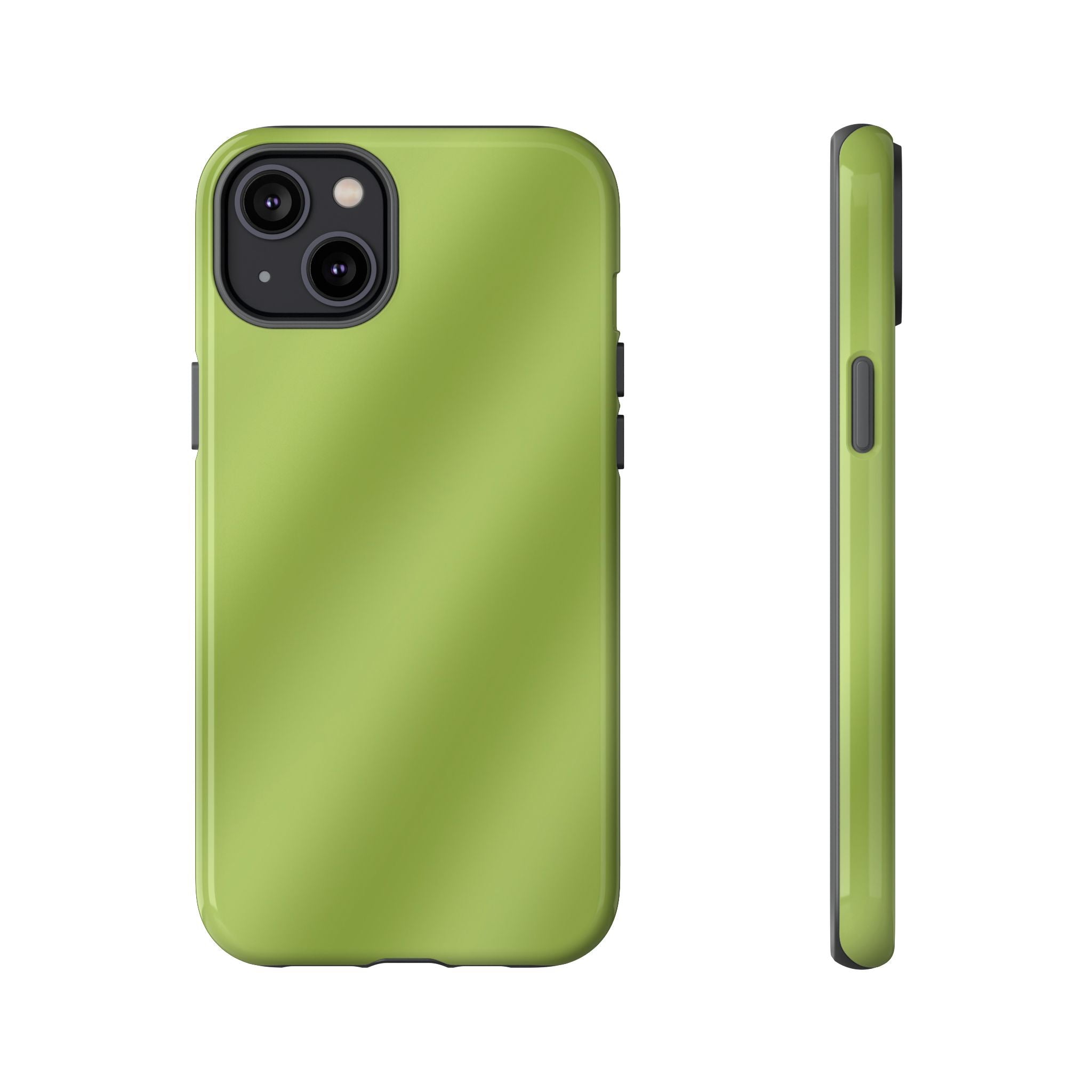 Green Tea Diagonal Ombre Stripes Phone Case