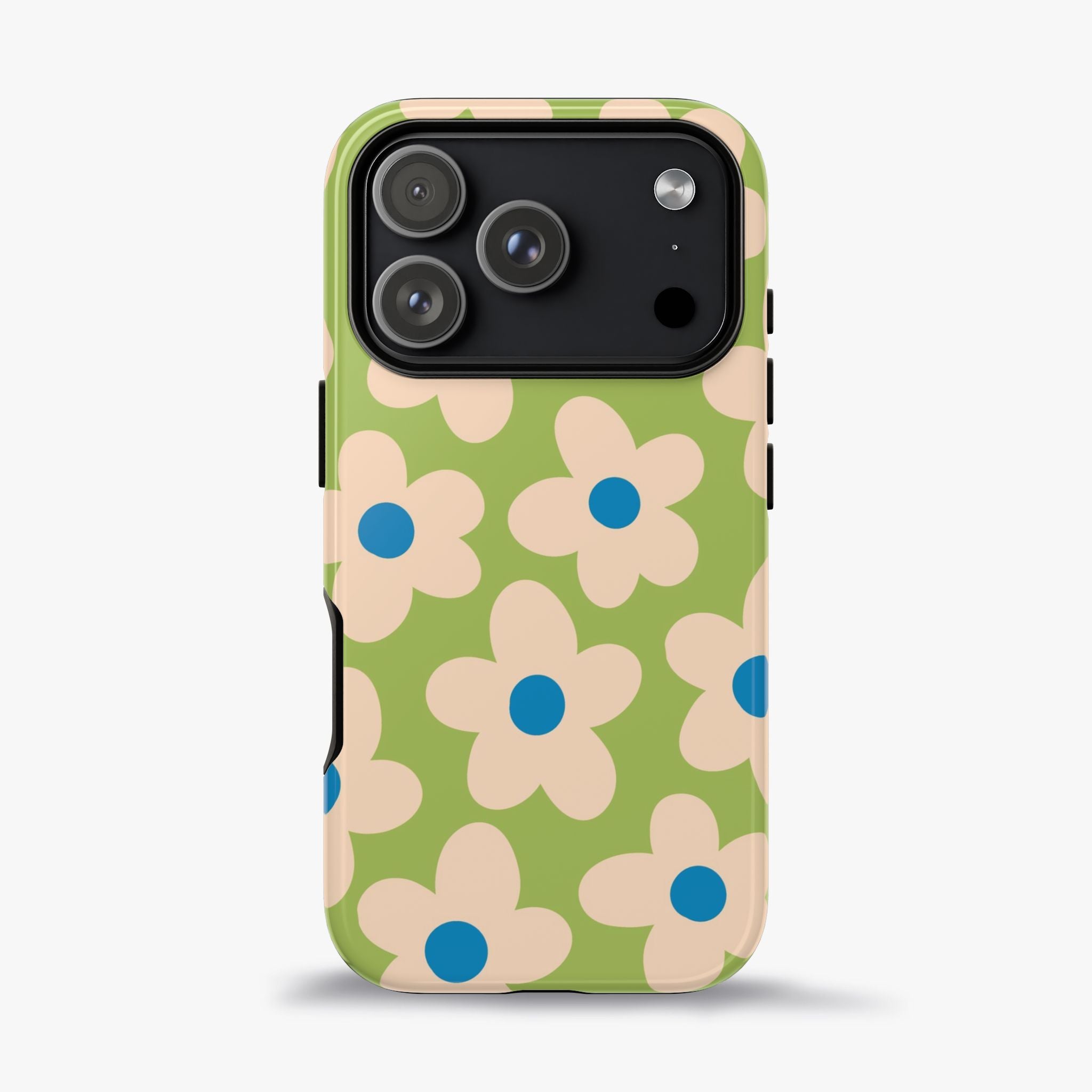 Cute Pastel Floral Phone Case in Sage Green
