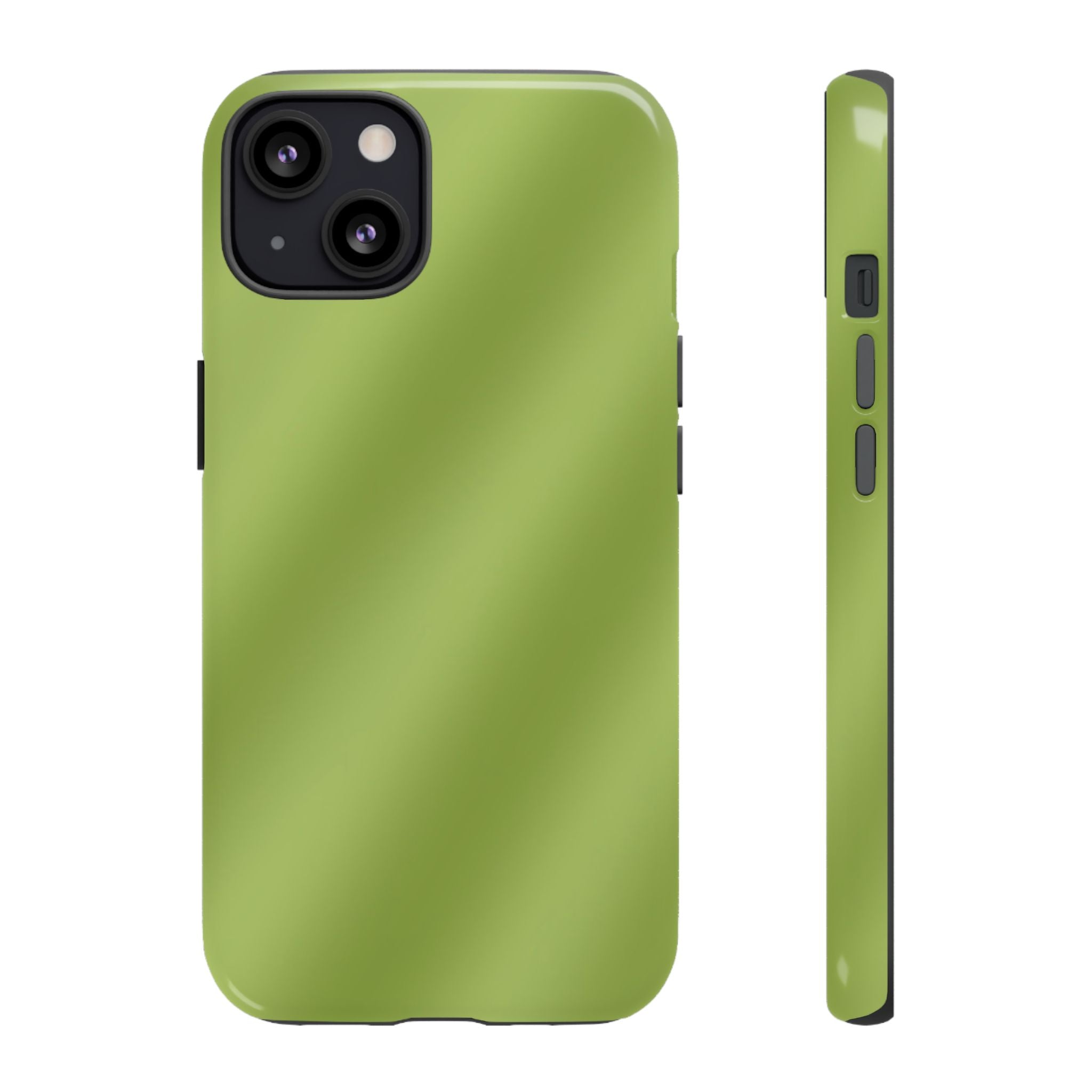 Green Tea Diagonal Ombre Stripes Phone Case
